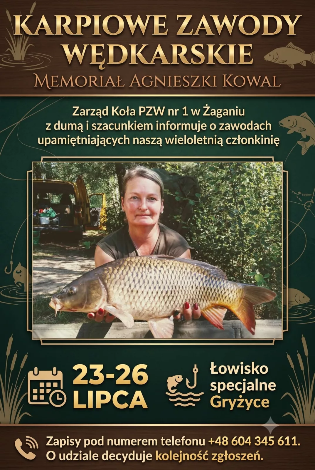 Zawody karpiowe "Memoriał Agnieszki Kowal"